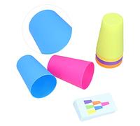 Fdit Gioco di Impilamento di Bicchieri di Plastica con Vari Livelli di difficoltà, per Sviluppare le capacità di Ragionamento Logico dei Bambini (#11)