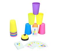 Fdit Gioco di Impilamento di Bicchieri di Plastica con Vari Livelli di difficoltà, per Sviluppare le capacità di Ragionamento Logico dei Bambini (#12)