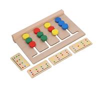 Fdit Gioco di Logica Colorato per Lo Sviluppo Cognitivo, Puzzle Scorrevole in Legno, Divertente Gioco di Pensiero Che Promuove Lo Sviluppo del Cervello, Materiale Ecologico