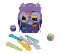 Fdit Gioco di Mattoncini Colorati con Gufo per il Gioco Interattivo tra Genitori e Figli, Giocattoli Educativi per lo Sviluppo dei Bambini Piccoli, Legno