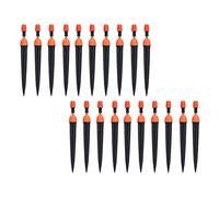 Fdit Gocciolatore per Irrigazione Multifunzionale Regolabile, Irrigatori Efficienti per L'irrigazione del Giardino, Set da 20 (Orange)