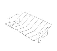 Fdit Griglia per Arrostire Tacchino in Acciaio Inossidabile, Griglia a Forma di V Supporto per Arrostire Stile V per Costolette di Prosciutto D'anatra e Tacchino di Pollo Intero con