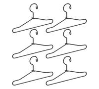 Fdit Grucce per Vestiti per Bambole, Set di Mini Grucce in Acciaio Inossidabile da 10 Pezzi per L'organizzazione del Guardaroba delle Bambole, Accessori Portatili Leggeri per (65 mm)