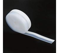 Fdit Guarnizione Autoadesiva, Striscia di Tenuta in Silicone per Porte e Finestre, con proprietà Fonoassorbenti Antipolvere Antivento, per Porte in Vetro Senza (25mm*5m (bianco/bianco sporco casuale))