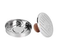 Fdit Hamburger Antiaderente per stampi Patty Maker Set di 2 Migliori Accessori per grigliate per Barbecue in Acciaio Inossidabile di qualità per Hamburger