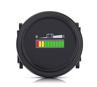 Fdit Indicatore LED della Batteria, Monitor di Stato del Display Grafico a Barre LED a 10 Segmenti 12V 24V 36V 48V 72V Indicatore Digitale della Batteria per Auto e Moto