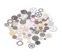 Fdit Ingranaggi Steampunk, Ingranaggi per Orologio per Orologio per Orologio per Orologio da 100 G di Ingranaggi Meccanici Assortiti con Stile Vintage per la Creazione di Gioielli