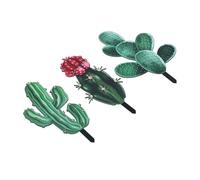 Fdit Inserti Decorativi da Giardino, Squisito Paletto Ornamentale in Fiore Acrilico per la Decorazione del Patio Esterno, 3 Pezzi