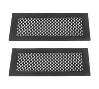 Fdit Installazione e Facile di Coperture di Ventilazione Testate per Bambini, Materiale in Silicone, Adatto per Ventilazione da 4 X 12 Pollici, 2 Pezzi (BLACK)