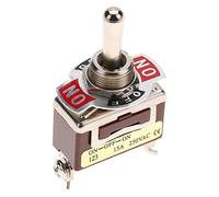 Fdit Interruttore a Levetta Momentaneo On-off-on Durevole a 3 Pin 12mm 15A 250VAC per il Controllo Industriale Dell'automobile