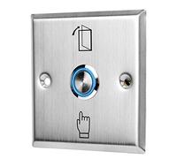 Fdit Interruttore a Pulsante di Rilascio della Porta in Acciaio Inossidabile Interruttore di Rilascio a Pressione Facile Usare per il di Controllo degli Accessi a Casa o in Ufficio