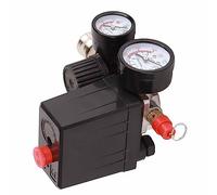 Fdit Interruttore di Pressione del Compressore D'aria, Regolabile 0,5 a 0,8 MPA con Connettore 1/4 Pollici di Off Lever 1/4in Connettore Massimo per L'uso di Fabbrica di Workshop