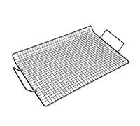 Fdit Iron BBQ Grill Mesh Grill Net, 17 X 10 Pollici Non Bastoncini per Esterni per Barbecue, Robusta per Feste, Picnic, Campeggio, Facile da Pulire e Usare