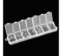 Fdit Istituzione di Fiori stabili: Risultati della Gelceria del Cappuccio 300 Pezzi 7 Accessori Metallici, Bellissima Forma di Fiori per la Produzione di Gioielli, per Antipasto, Metallo (Silver)