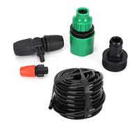 Fdit Kit a Goccia per di Irrigazione Automatico per Irrigazione da Giardino Fai-da-te da 10 M con Ugello Regolabile per il Raffreddamento del Balcone della Serra