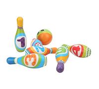Fdit Kit da Bowling per Bambini in Poliuretano con Birilli e Palline a Bordo Arrotondato: Giocattolo Interattivo per Sviluppare Competenze Essenziali a Casa