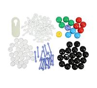 Fdit Kit di Modelli Molecolari per Chimica, Strumento Didattico per Strutture Organiche Inorganiche per Laboratori di Studenti, Sfere Atomiche in Plastica PP con Chiavi di
