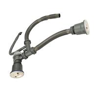 Fdit Kit di Scarico per Lavello da, a Prova di Odore, Addensato, Resistente Alle Alte Temperature, Set di Tubi di Scarico a Doppia Vasca per il Miglioramento della Casa