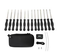 Fdit Kit di Strumento di Regolazione del Carburatore, Utensile per Ottimizzazione di Carboidrati da 14 PCS con Tachimetro per Trimmer con a Catena a Foglia di Soffiatore