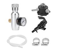 Fdit Kit Distributore di Birra Portatile con Mini Regolatore di CO2 per Coltivatori da 64 Once 128 Once Attrezzatura per Birra in Acciaio Inossidabile Accessori per Fusti Homebrew