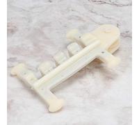 Fdit Kit Fissaggio Serra 4 Pezzi, Dispositivo Antiribaltamento per Ventilazione con Struttura in Acciaio e Plastica per Ventilatore Serra (WHITE)