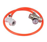 Fdit Kit Mini Regolatore CO2 Caricatore per Fusto CO2 Adattatore per Serbatoio Comodo Scambio Presso i Principali Rivenditori con Regolatore 0-30 Psi per di Carbonatazione della