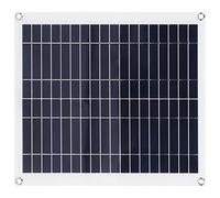 Fdit Kit Pannello Solare da 100 W, Caricabatterie Solare Pieghevole Portatile da 20 W con Display LCD a Grande Schermo e Parametri Regolabili, per Ricarica Auto Esterna del Telefono