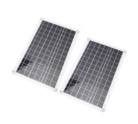 Fdit Kit Pannello Solare Policristallino 18W, 18V con Uscita USB Type C DC per Auto, Barca, Campeggio All'aperto
