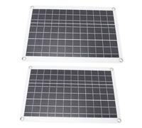 Fdit Kit Pannello Solare Policristallino 18W, con Uscita USB Type C e DC e Controller 100A per Veicoli Ricreazionali Off Grid