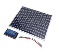 Fdit Kit Pannello Solare Portatile da 22 W, Doppia Uscita USB per Campeggio e con Controller 100 A