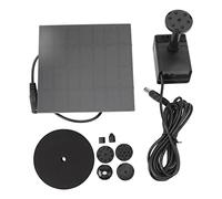 Fdit Kit Pompa Acqua Solare Fai-da-te, Pompa per Fontana Solare da 1,5 W con 6 Ugelli per Vasca per Uccelli, Acquario, Decorazioni da Giardino, 220 L/h, 120 Cm di Sollevamento