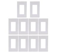 Fdit Kit Staffa di Montaggio a Scatto Resistente Ed Elegante per Supporto per Piastra da Muro 1 Banda, Materiale ABS, 10 Set per il Miglioramento della Casa