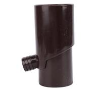 Fdit Kit Tamburo per Acqua Piovana con Deviatore Rotondo da 8 Cm per Risparmiare sui Costi, Materiale Plastico (Brown)