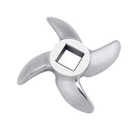 Fdit Lama per Tritacarne in Acciaio Inossidabile, Coltello a Croce Ricambio per Tritacarne Elettrici e Manuali 32#