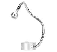 Fdit Lampada a LED a Collo di Cigno 4000K Faretti da Parete con Foro Laterale, Lega di Alluminio, per Camera da Letto, Studio di Lettura in Soggiorno, con Controller di Commutazione