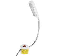 Fdit Lampada da Lavoro a Collo di Cigno Flessibile a Luce per Macchina da Cucire a LED con Base Magnetica per Tornio per Trapano a Colonna per Macchina da Cucire (plastica)