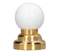 Fdit Lampada da Soffitto in Miniatura, Luce LED Rotonda Alimentata a Batteria in Scala 1:12 con Base in Metallo e Interruttore On/off per la Decorazione della Casa delle Bambole e