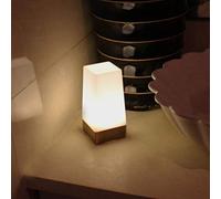 Fdit Lampada da Tavolo a LED Wireless con Luce Notturna con Sensore di Movimento e Rilevamento Automatico della Notte Diurna per la Cameretta dei Bambini (Bianco m)