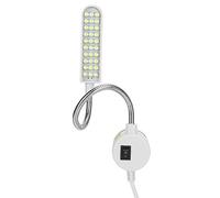 Fdit Lampada per Macchina da Cucire a 30 LED, Lampada da Lavoro a Collo di Cigno con Base Magnetica e Interruttore On/off per Compiti di Cucito di Precisione