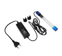 Fdit Lampade per Acquario Impermeabile Cambia Colore Illuminazione Luce UV Lampada UV LED Luce Bianca per Acquario Pesce Decorativa con Spina EU(UV-7)