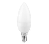 Fdit Lampadina a LED, stile retrò, a risparmio energetico, in vetro, a forma di candela, attacco E14, per casa, hotel, negozi (bianco caldo)