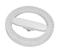 Fdit Lampadina Circolare a Risparmio Energetico 24W con 3 Temperature Colore per Plafoniera Uso Domestico Design in Cristallo