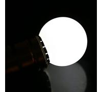 Fdit Lampadina Colorata a LED E27 da 2 W. Lampada a Globo a Luce Rotonda Multicolore con 8 Colori per Decorazioni per Feste, Bar, Negozi di Casa (WHITE)