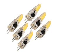 Fdit Lampadina LED COB Dimmerabile G4 a Risparmio Energetico per Lampada da Tavolo a Parete a Soffitto 6 Pezzi 500Lm 220V Home Office Spazio Commerciale (Bianco Caldo)