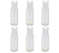 Fdit Lampadina LED G9 Dimmerabile 7W 32LED, 6 Pezzi di Piccola Luce per la Protezione degli Occhi (Luce naturale 220V)