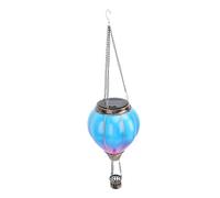 Fdit Lanterna Solare con Globo di Fuoco, Luce Solare Impermeabile, per Amici e Famiglia, Lanterna Elegante per Giardino, Vialetto, Balcone, Metallo/Luce Calda, 15x52 Cm (Stile D)
