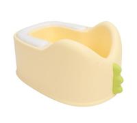 Fdit Lavabo Ergonomico per Bambini con Cuscino in PVC Morbido, Lavabo in Plastica per il Bagno e il Lavaggio dei Glutei (YELLOW)