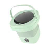 Fdit Lavatrice Pieghevole Portatile Lavatrice Compatta Automatica con capacità di 6,5 Litri per Campeggio in Dormitorio da Viaggio (GREEN)