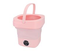 Fdit Lavatrice Pieghevole Portatile Lavatrice Compatta Automatica con capacità di 6,5 Litri per Campeggio in Dormitorio da Viaggio (PINK)