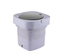 Fdit Lavatrice Pieghevole Portatile Lavatrice Compatta Automatica con capacità di 6,5 Litri per Campeggio in Dormitorio da Viaggio (PURPLE)